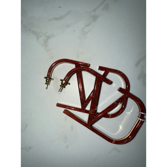 Valentino V Earrings - Excellent Condition with Box and Dustbag - Picture 1 of 3